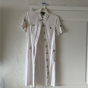 Lauren Ralph Lauren Off-White Utility Dress